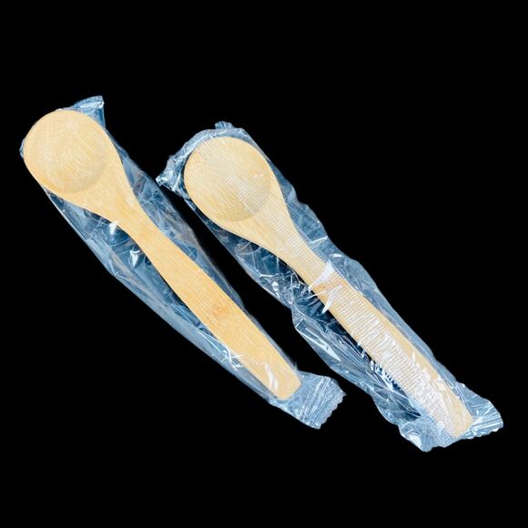 Rae Dunn Guac Salsa Bowl Set and Bamboo Spoons Artisan Collection by Magenta - Picture 6 of 9